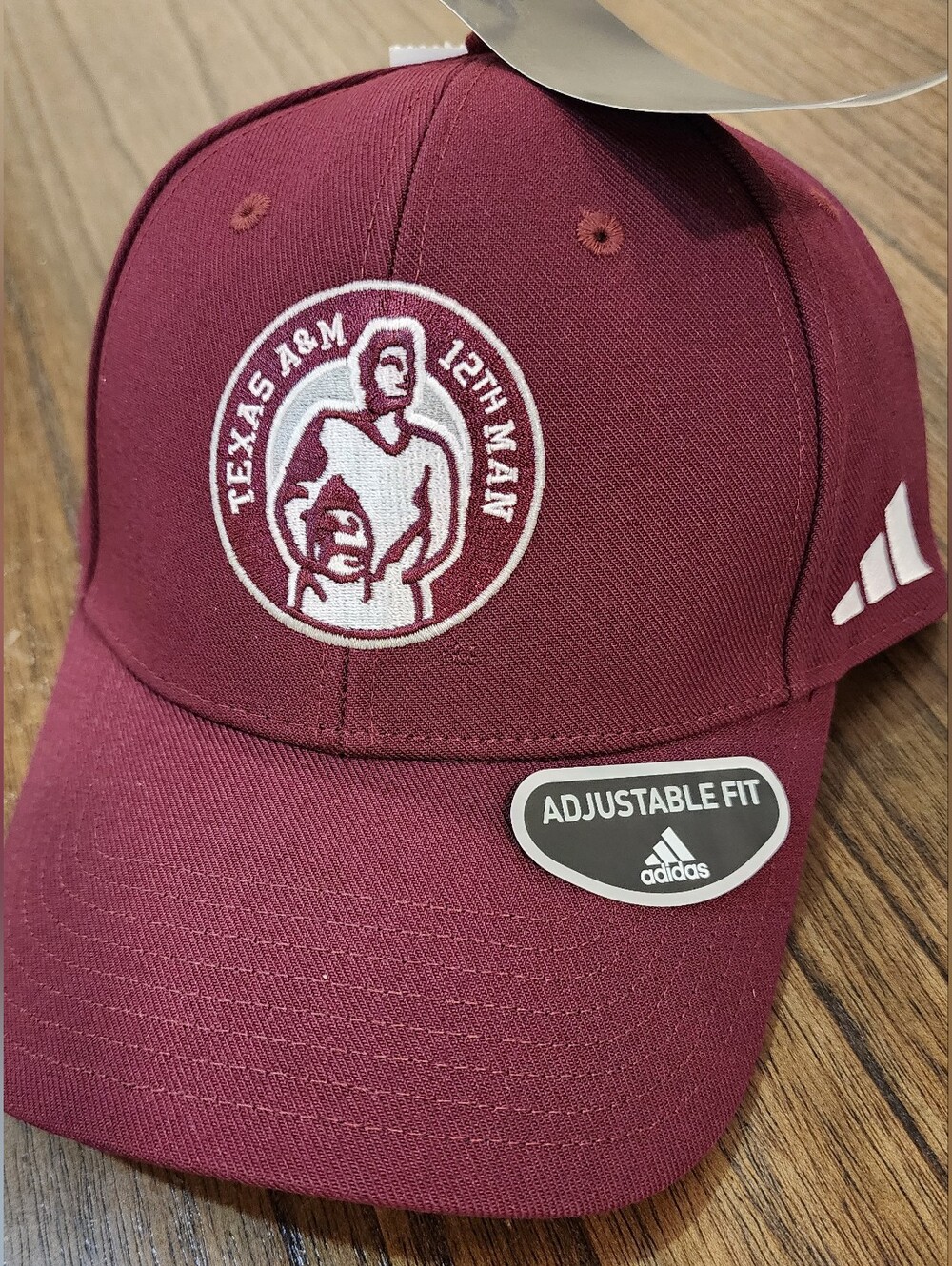 NWT Adidas Maroon Texas A&M Aggies 12th Man Football Embroidered Baseball Cap